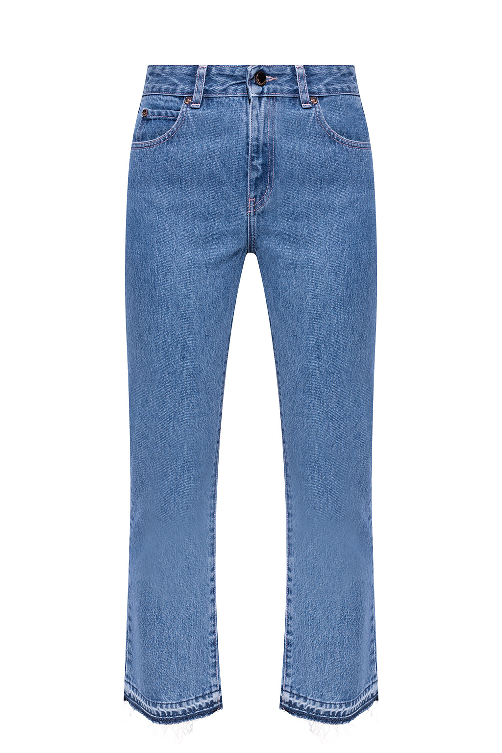 SchaferandweinerShops MK - Blue Jeans with logo Red